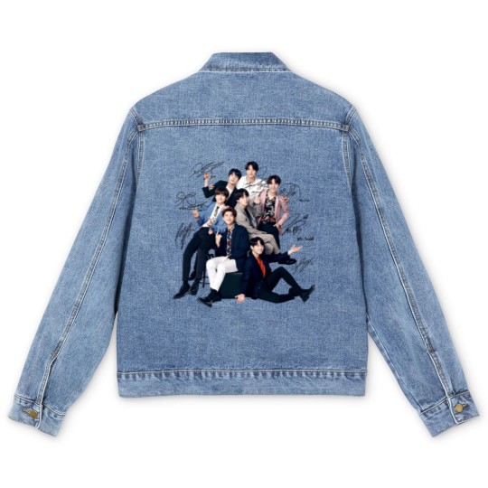 Discover Bts Men's Denim Jackets, Bts Sign Men's Denim Jackets, BTS Group Men's Denim Jackets
