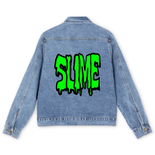 Discover Slime, nothing but pure disgusting slime Men's Denim Jackets