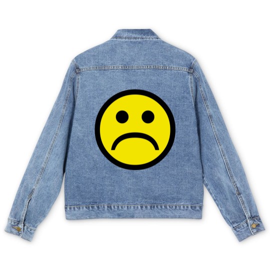 Discover Sad Face Men's Denim Jackets