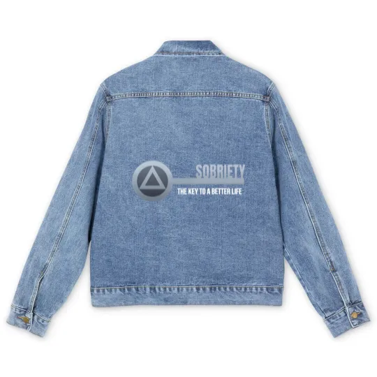 Discover Sobriety Key - Sobriety - Men's Denim Jackets