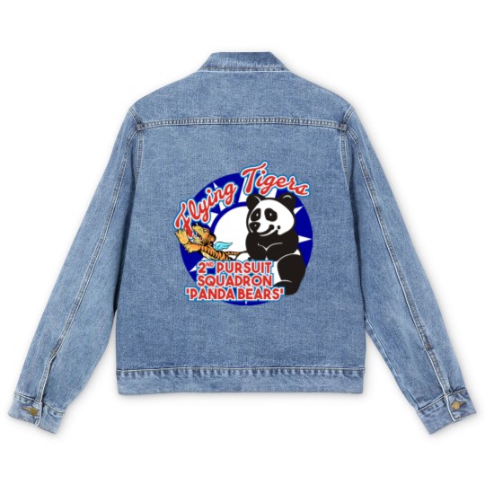 Discover AVG Flying Tigers - 2nd Pursuit 'Panda Bears' Men's Denim Jackets