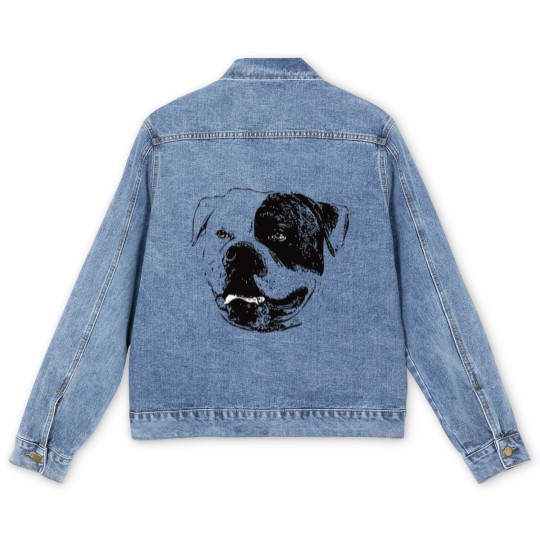 Discover American Bulldog Face Men's Denim Jackets
