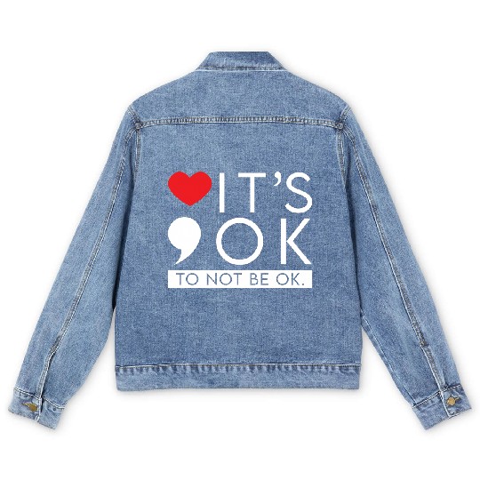 Discover Green Ribbon Warrior & Supporters - Mental Health Awareness Men's Denim Jackets