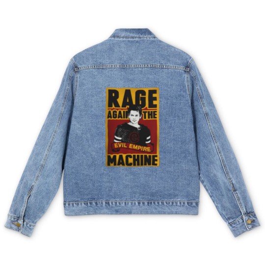 Discover Hot Topic Rage Against Evil Empire Poster Men's Denim Jackets