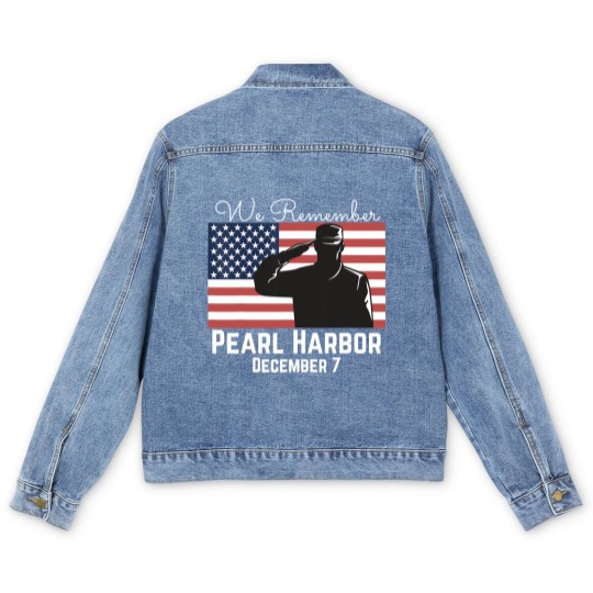 Discover We Remember Pearl Harbor Men's Denim Jackets