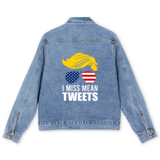 Discover Trump Father's Day Gas Prices I Miss Mean Tweets July 4th Men's Denim Jackets