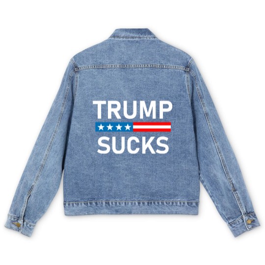 Discover Trump Sucks Men's Denim Jackets