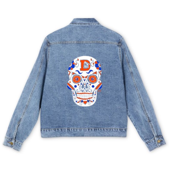 Discover America's Finest Apparel Denver Sugar Skull - Men's Men's Denim Jackets