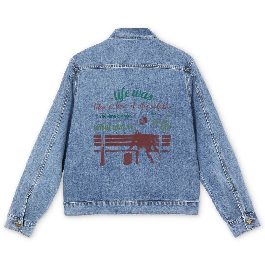 Discover Life is Like A Box of Chocolates  Unisex Men's Denim Jackets