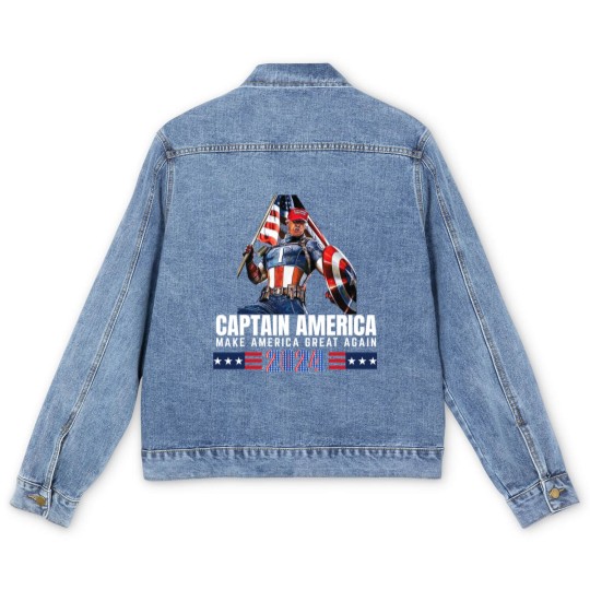 Discover Trump Make American Great Again 2024 Men's Denim Jackets