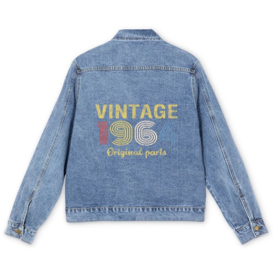 Discover 57th Birthday Men's Denim Jackets for Men - Retro Birthday - 1964 Original Parts