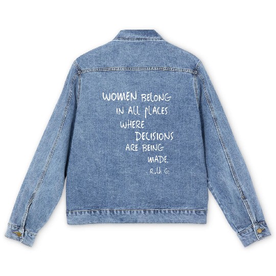 Discover Womens Equal Rights Women Rights Political Feminism Feminist Gift V-Neck Men's Denim Jackets