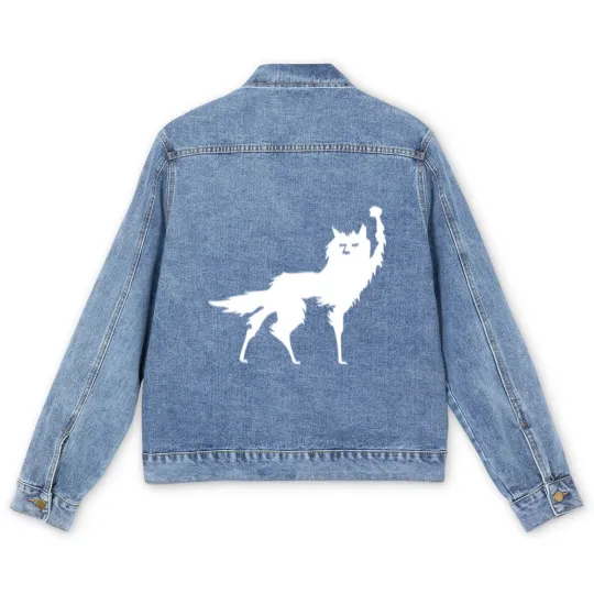 Discover Fantastic Mr Fox - Wolf - Canis Lupus - Simple - Fantastic Mr Fox - Men's Denim Jackets