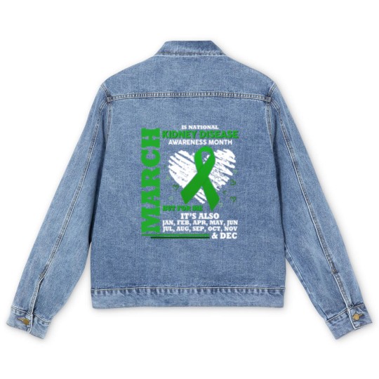 Discover March Is National Kidney Disease Awareness Month Men's Denim Jackets