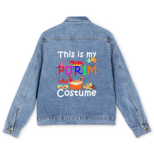 Discover This Is My Purim Costume Jewish Men's Denim Jackets