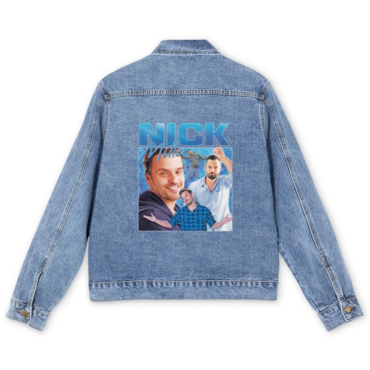 Discover Nick Miller Homage Men's Denim Jackets Men's Denim Jackets Top Funny TV Icon Gift Men's Women's Girl