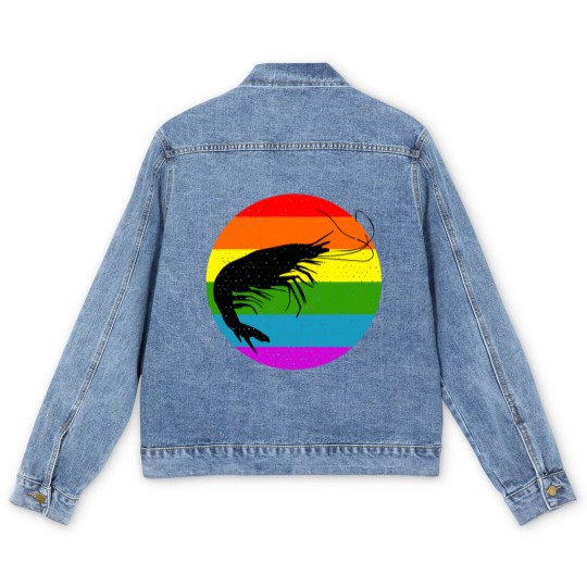 Discover Rainbow Shrimp Men's Denim Jackets