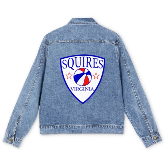 Discover Defunct Virginia Squires ABA Basketball - Virginia - Men's Denim Jackets