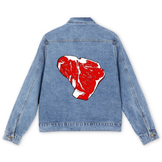 Discover T-Bone Steak Men's Denim Jackets