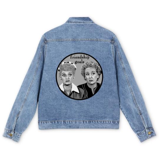 Discover Friendship Goals - Lucy And Ethel - Men's Denim Jackets