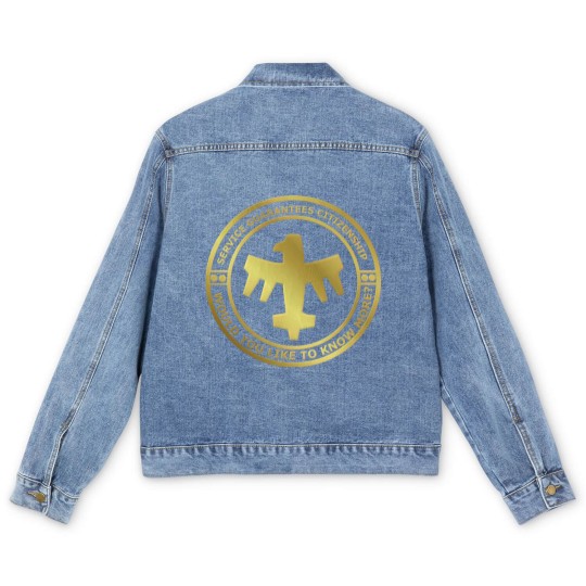 Discover Service Guarantees Citizenship. - Starship Troopers - Men's Denim Jackets