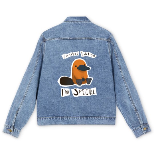 Discover  - I'm Special Platypus - Cute Weird Animal - Platypus - Men's Denim Jackets