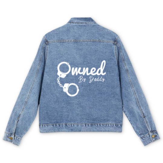 Discover Owned By Daddy Bdsm Clothing Ddlg Submissive Men's Denim Jackets