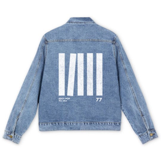 Discover Iggy Pop The Idiot / Minimal Graphic Design Tribute - Iggy Pop - Men's Denim Jackets