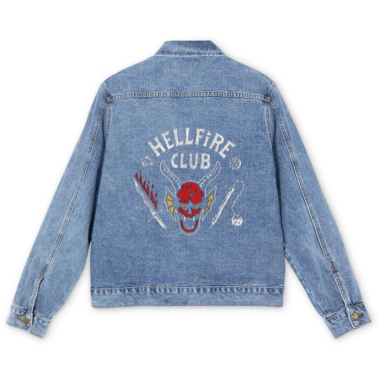 Discover Stranger Things Hellfire Club Baseball Men's Denim Jackets