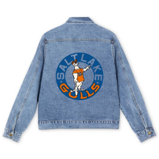 Discover Defunct - Salt Lake Gulls Baseball 1977 - Salt Lake City - Men's Denim Jackets