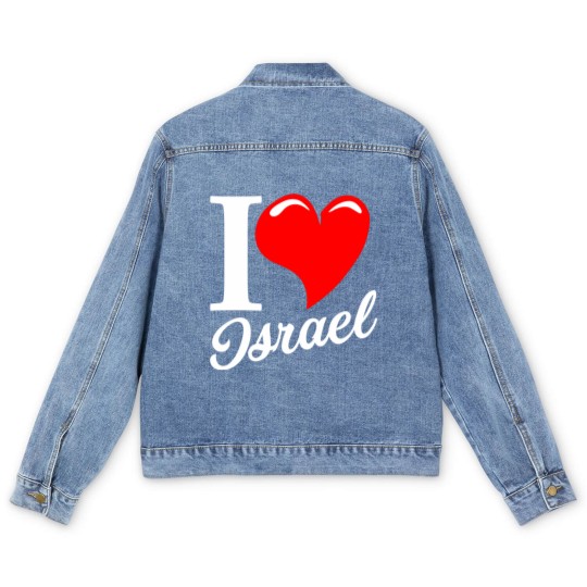 Discover I love Israel - Israel - Men's Denim Jackets
