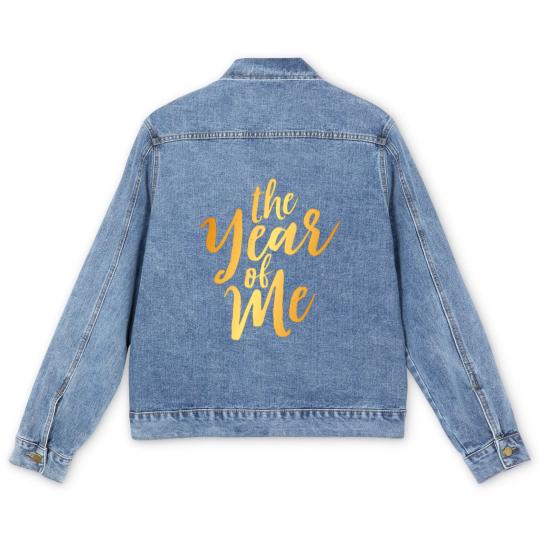 Discover The Year Of Me-Gold Men's Denim Jackets