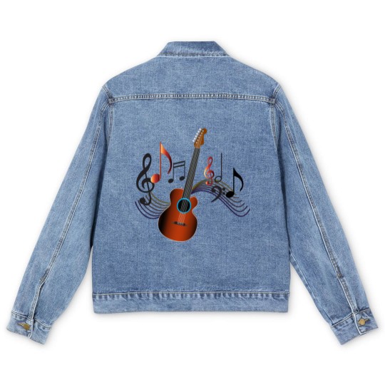 Discover Acoustic Guitar Men's Denim Jackets