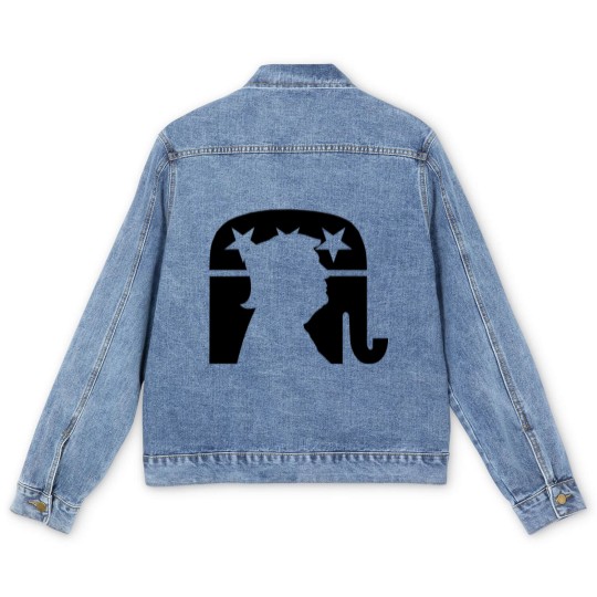 Discover president Donald Trump Men's Denim Jackets