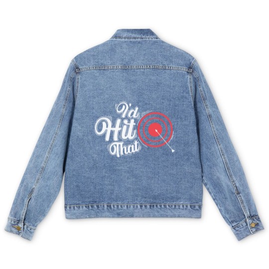 Discover Target With Arrow Archery I`d Hit That Men's Denim Jackets