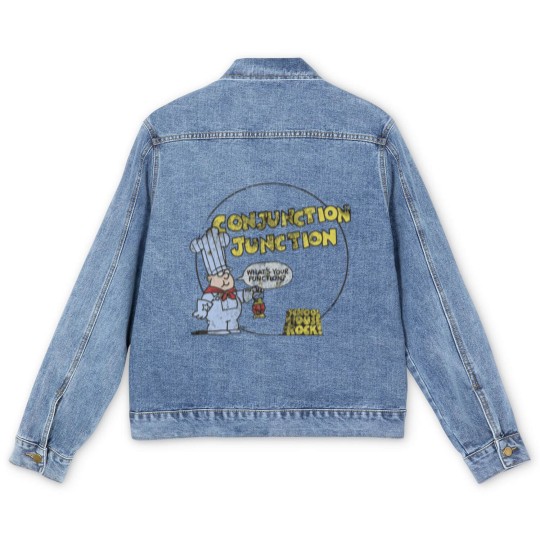 Discover Schoolhouse Rock Conjunction Junction Men's Denim Jackets