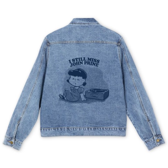 Discover I Still Miss John Prine ••••• Vinyl Collector Fan Design - John Prine - Men's Denim Jackets