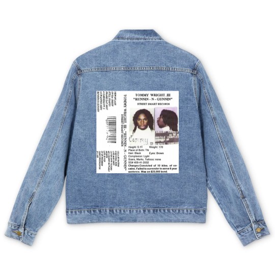 Discover Runnin N Gunnin Tommy Wright the 3rd Men's Denim Jackets