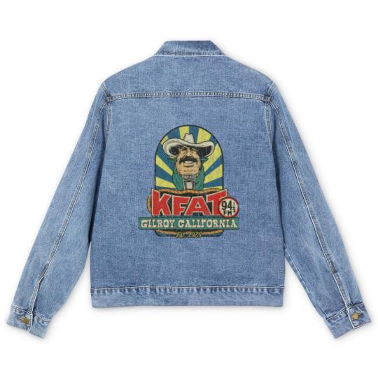 Discover KFAT 94.5 FM 1975 - Cowboy - Men's Denim Jackets