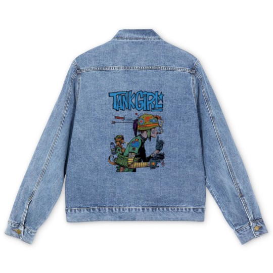 Discover Tank Girl Feminist Charlie Don't Surf Meme Men's Denim Jackets Funny Vintage Style  Men's Denim Jackets