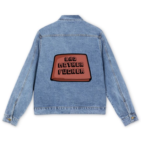 Discover Bad mother fucker wallet! - Pulp Fiction Movie - Men's Denim Jackets