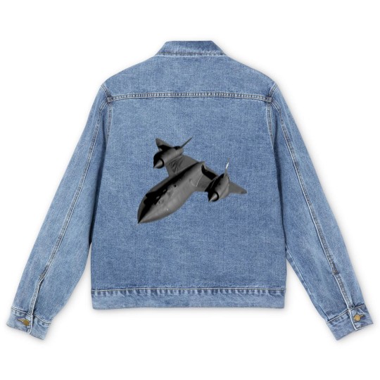 Discover SR-71B Blackbird Flying - Flying - Men's Denim Jackets