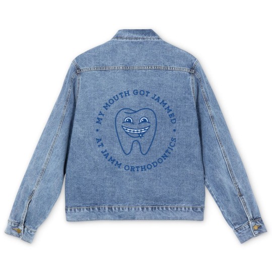 Discover Jamm Orthodontics - My Mouth Got Jammed Jamm Orthodontics - Men's Denim Jackets