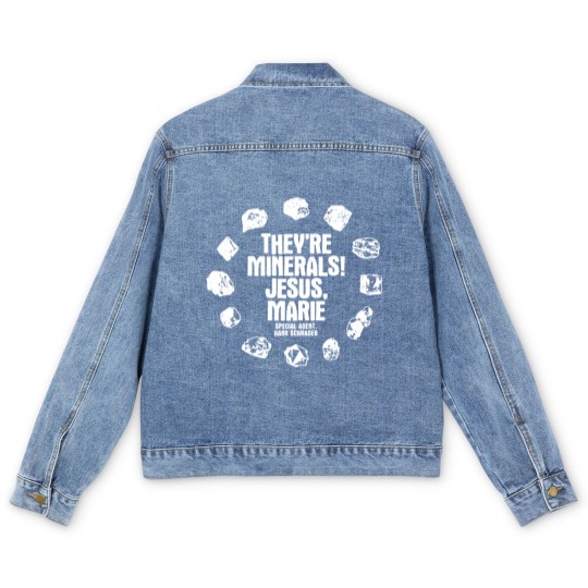 Discover THEY'RE MINERALS! JESUS, MARIE Men's Denim Jackets