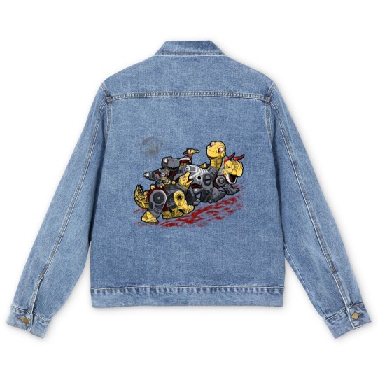 Discover Bots Before Time - Dinosaur - Men's Denim Jackets