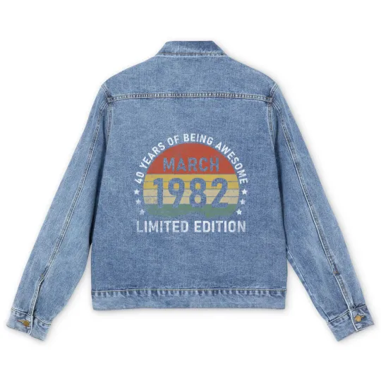 Discover Vintage March 1982 Retro 40 Men's Denim Jackets