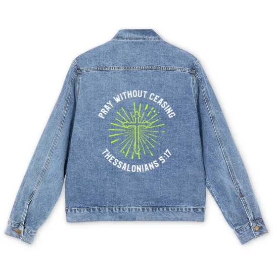 Discover Continuous Prayer - Praying - Men's Denim Jackets