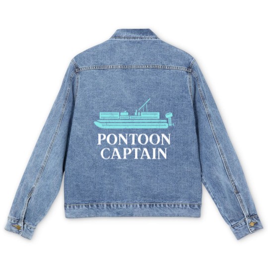 Discover Pontoon Captain Men's Denim Jackets Pontoon Lake