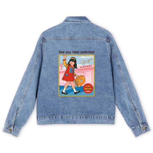 Discover See You Later - Funny - Men's Denim Jackets