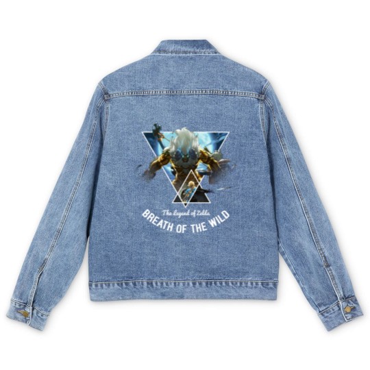 Discover The Legend Of Zelda: Breath Of The Wild Triangle Portrait Pullover Men's Denim Jackets